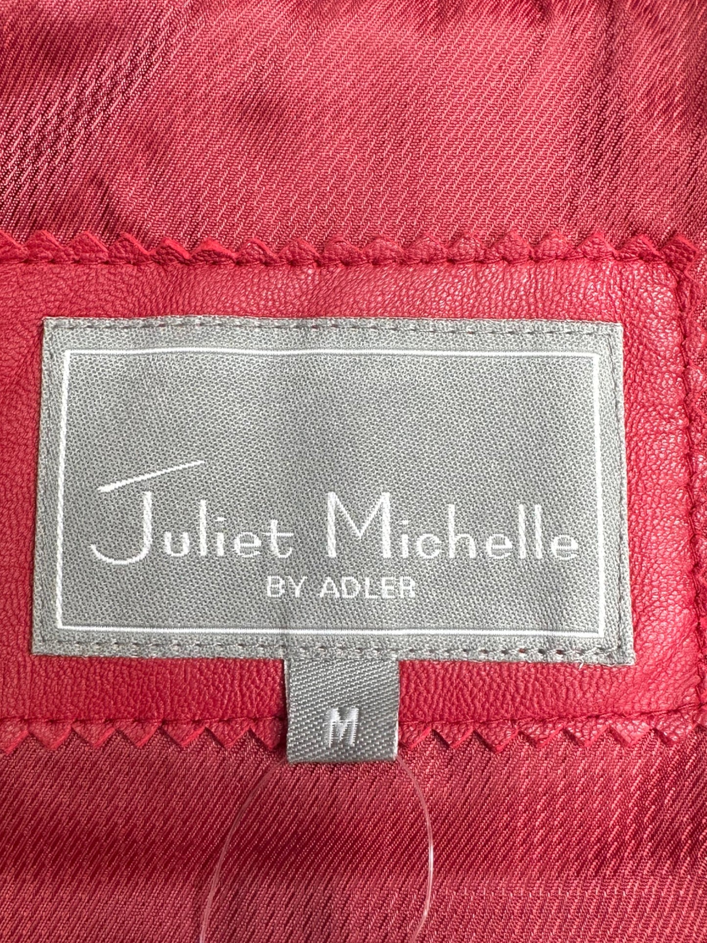 ADLER Red Lamb Leather jacket Size M