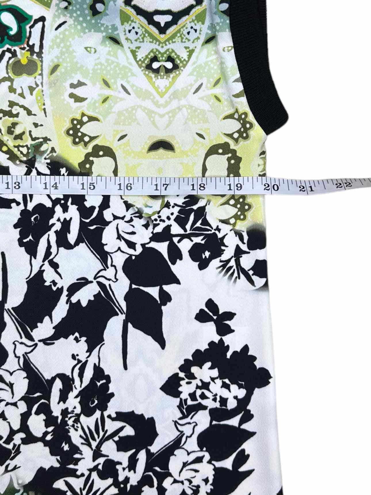 ETRO Green Paisley Print Popover Top Size 42