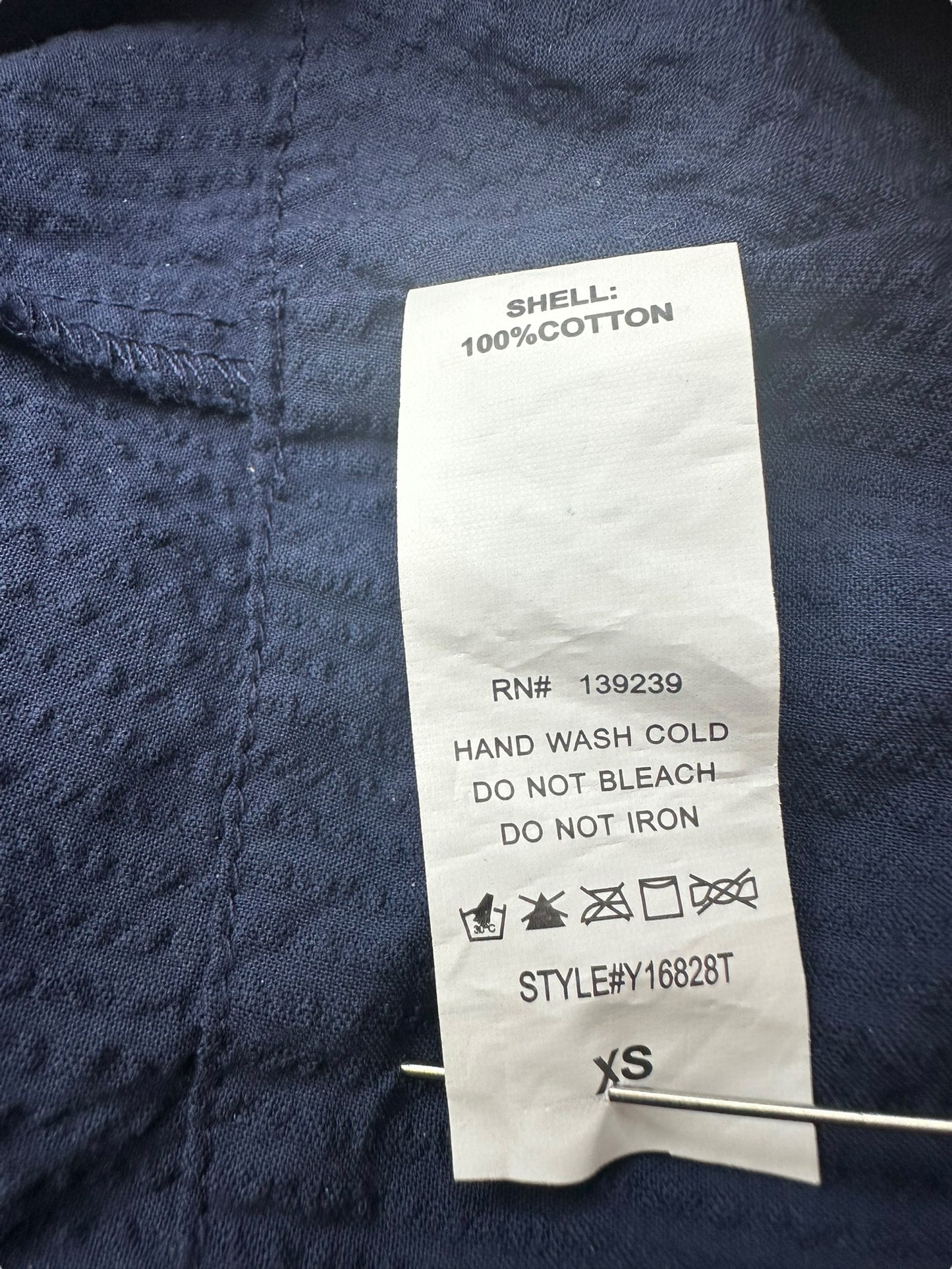 POMANDER PLACE Navy Long SLeeve Size XS