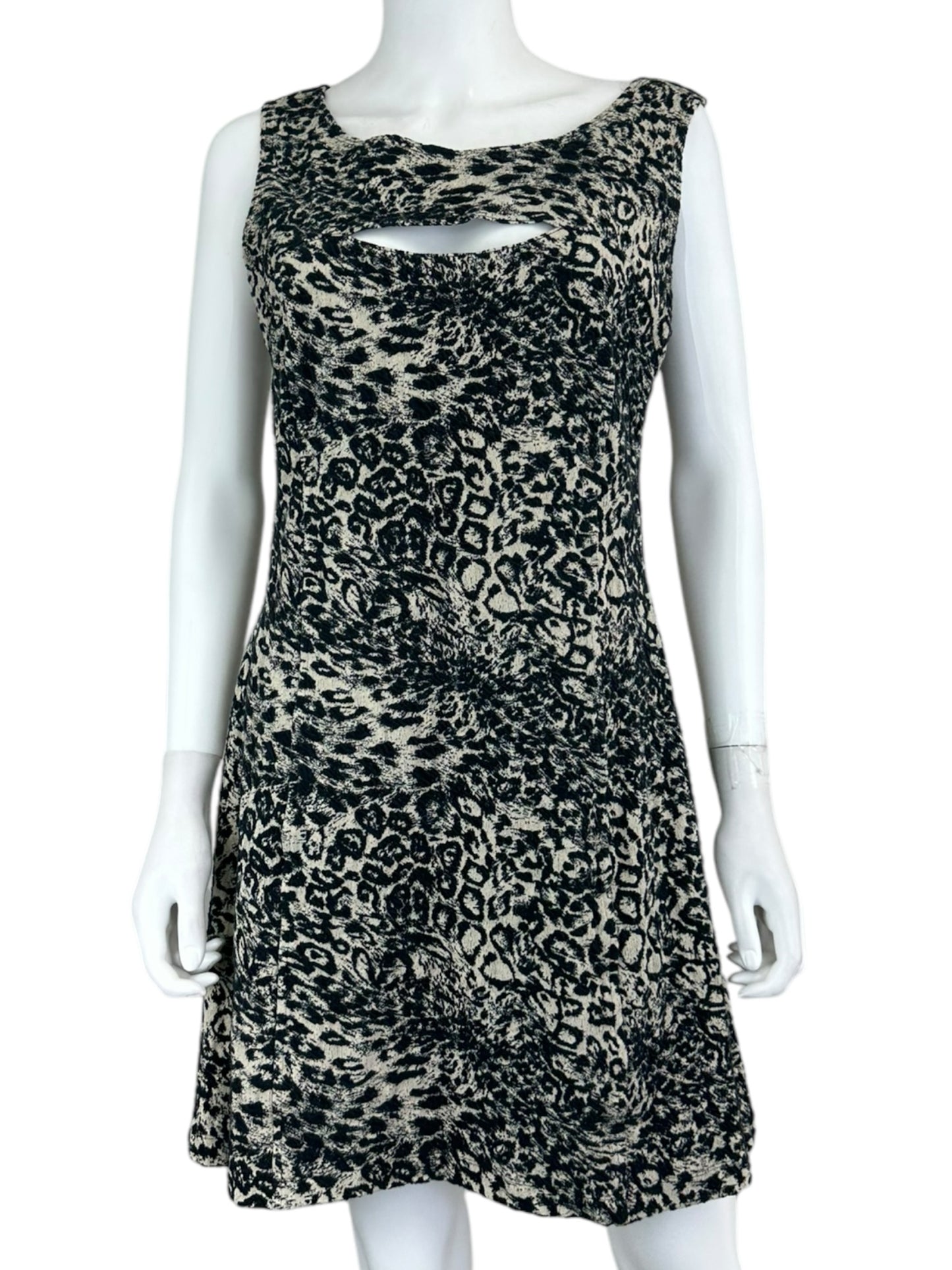 Betsey Johnson Cheetah Mini Dress Size L