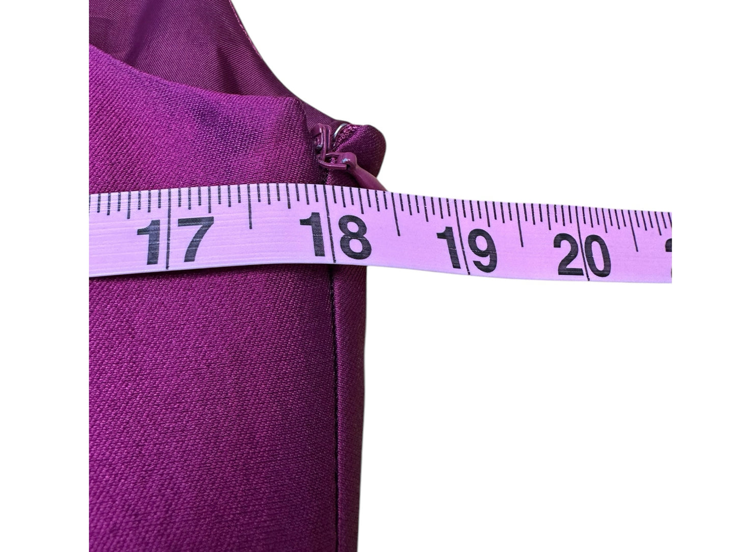 TAHARI Plum Midi Dress With Belt Size 8