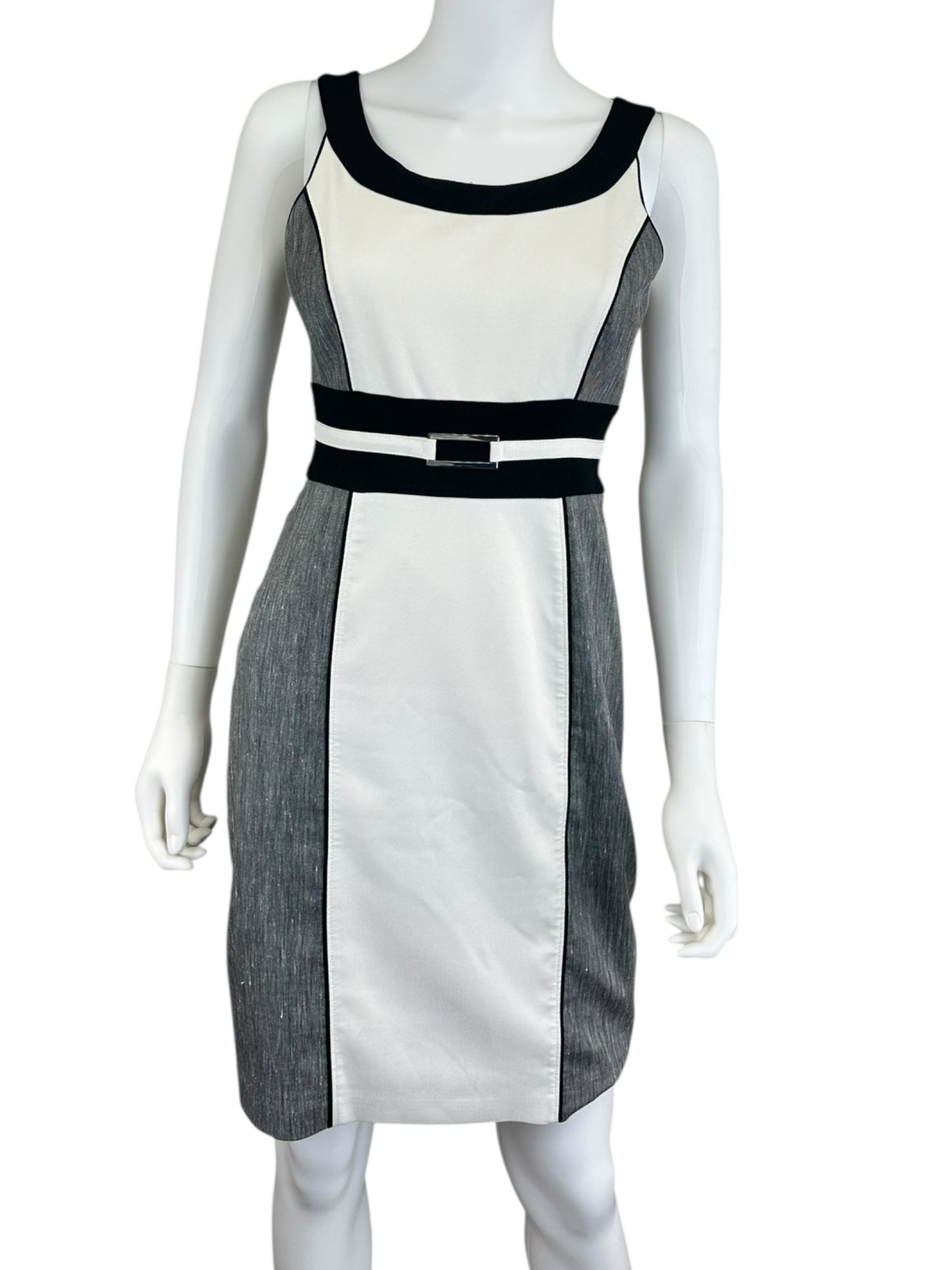 White House Black Market Color Block Workwear Dress Size 2