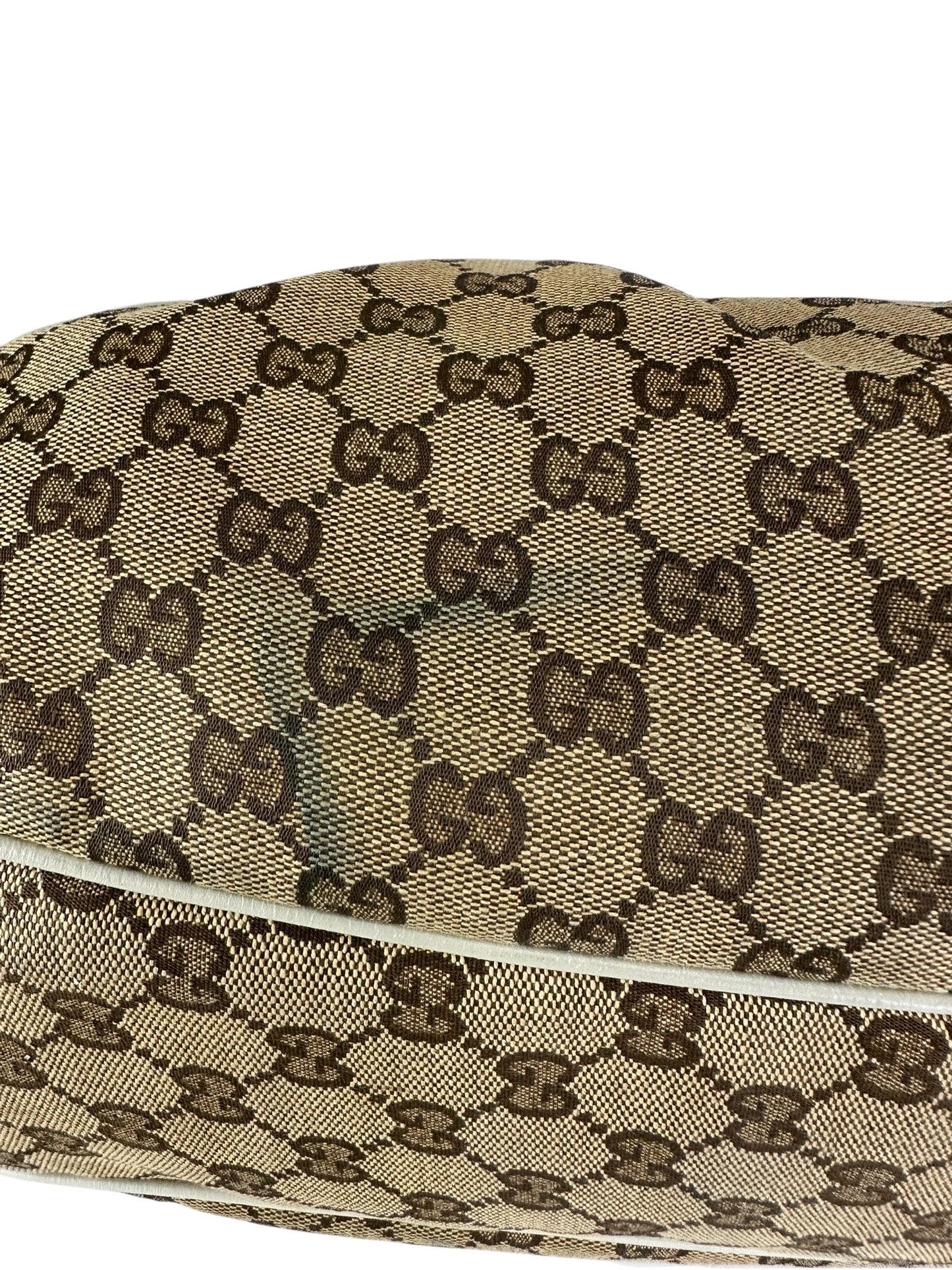 Gucci Tan Medium GG Canvas Sukey Shoulder Bag Designer Handbag