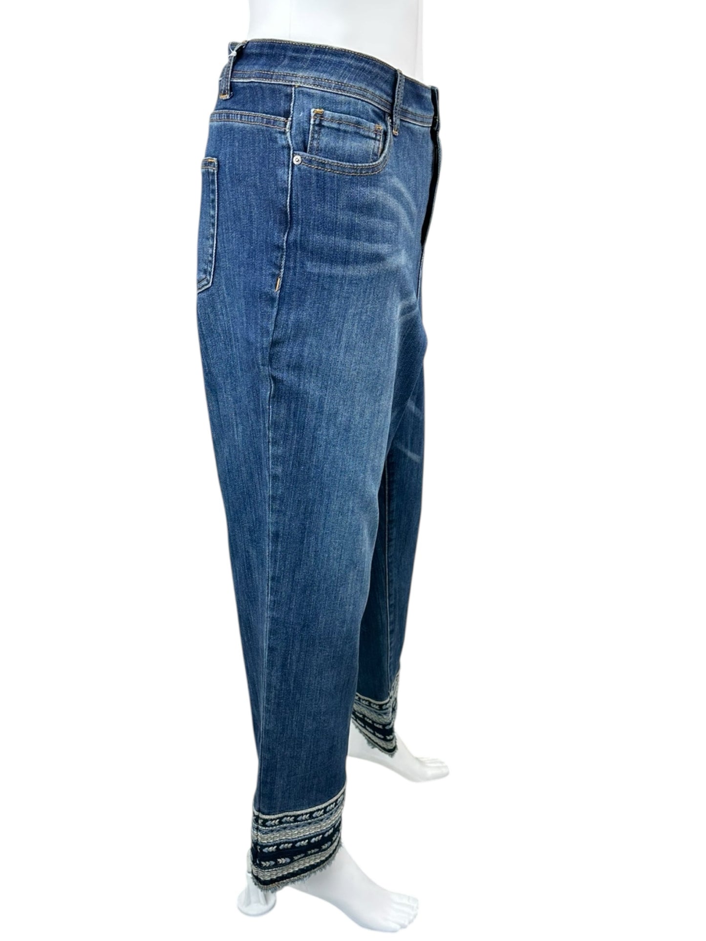 JOHN MARK NWT Embroidered Boyfriend Jeans Size 18W