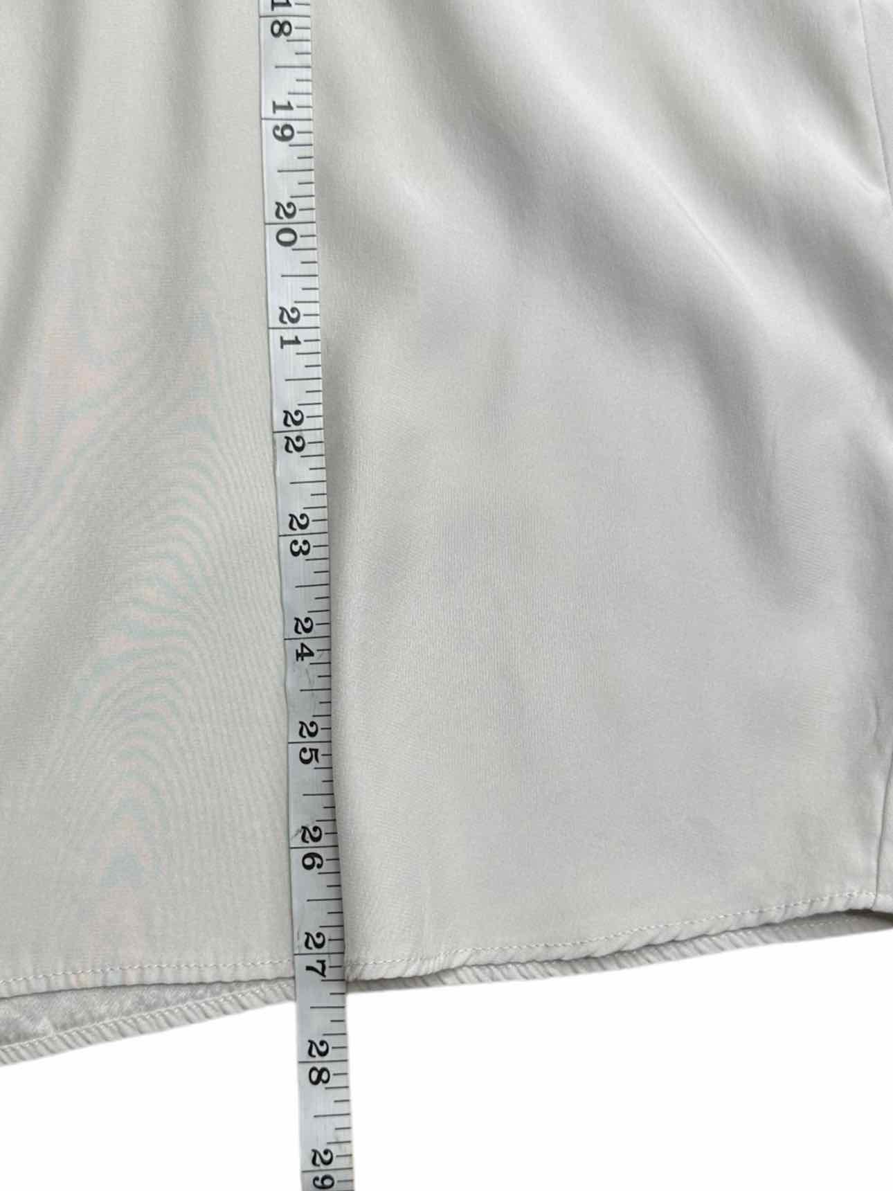 LAFAYETTE 148 NEW YORK Gray 100% Silk Blouse Size 10