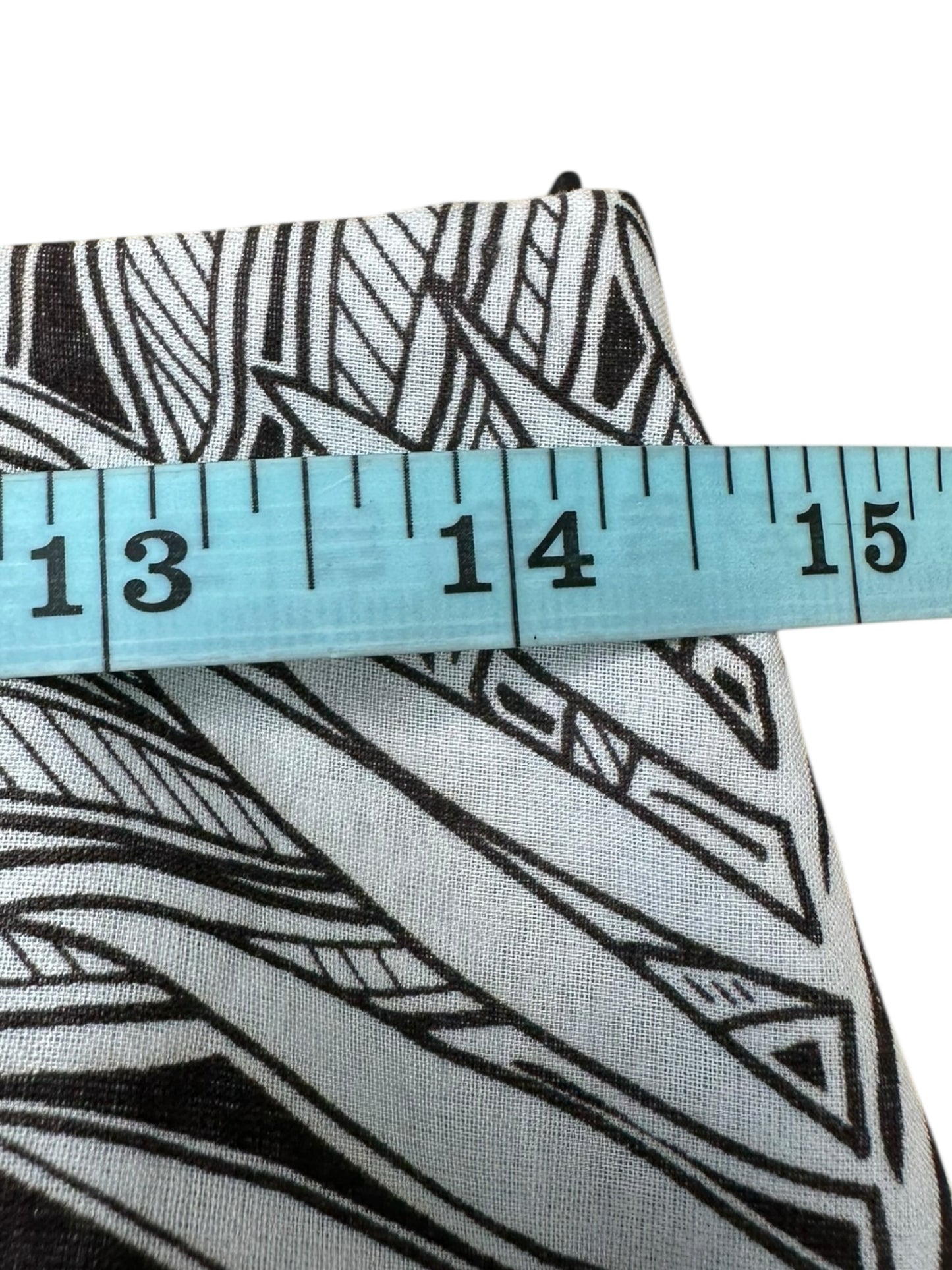 ETCETERA 100% Cotton Brown Leaf Print Skirt Size 4