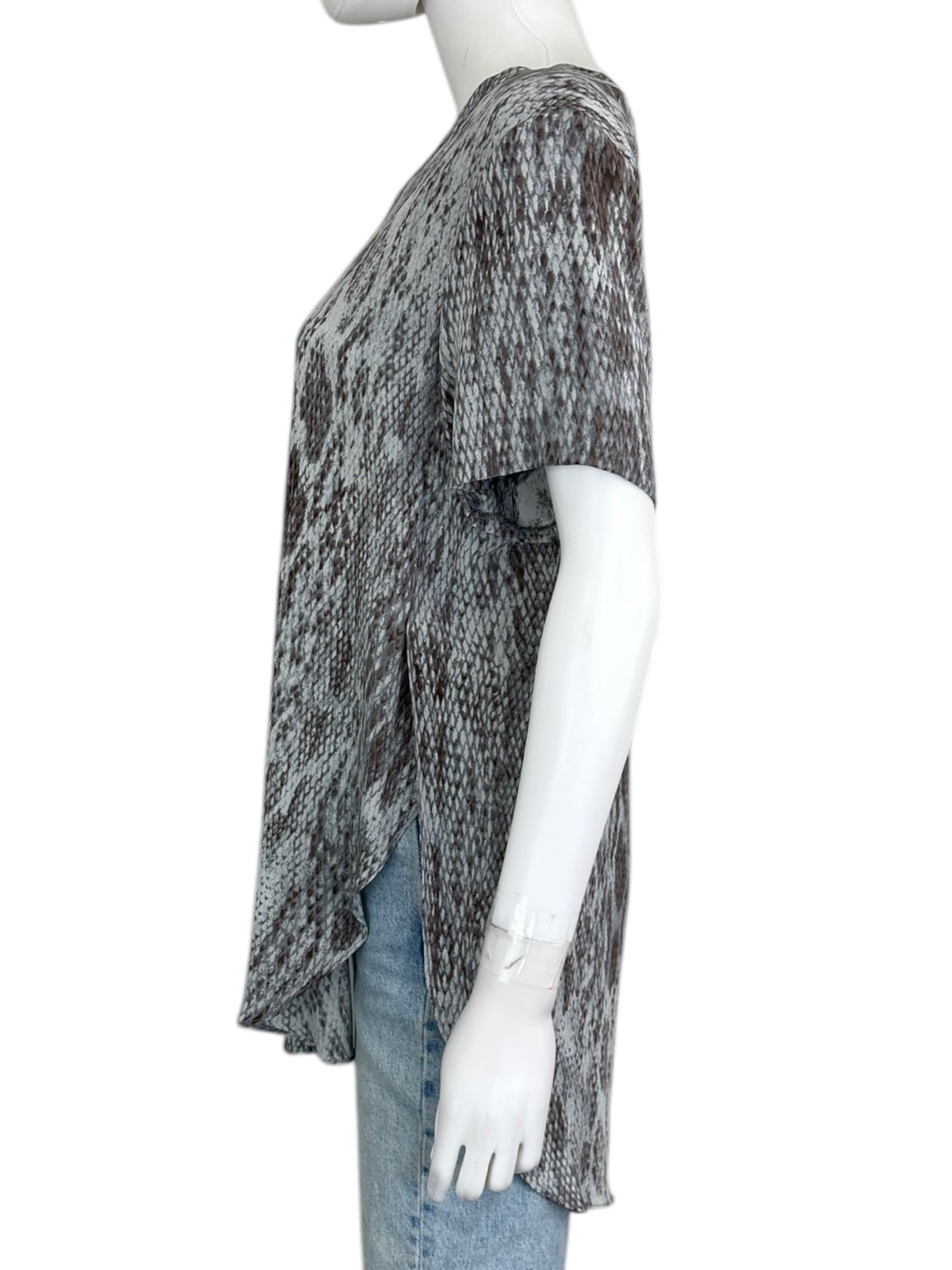 Acrobat 100% Silk Blouse Size L