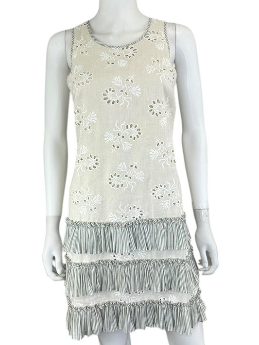 Rebecca Taylor Eyelet Mini Dress Size 2