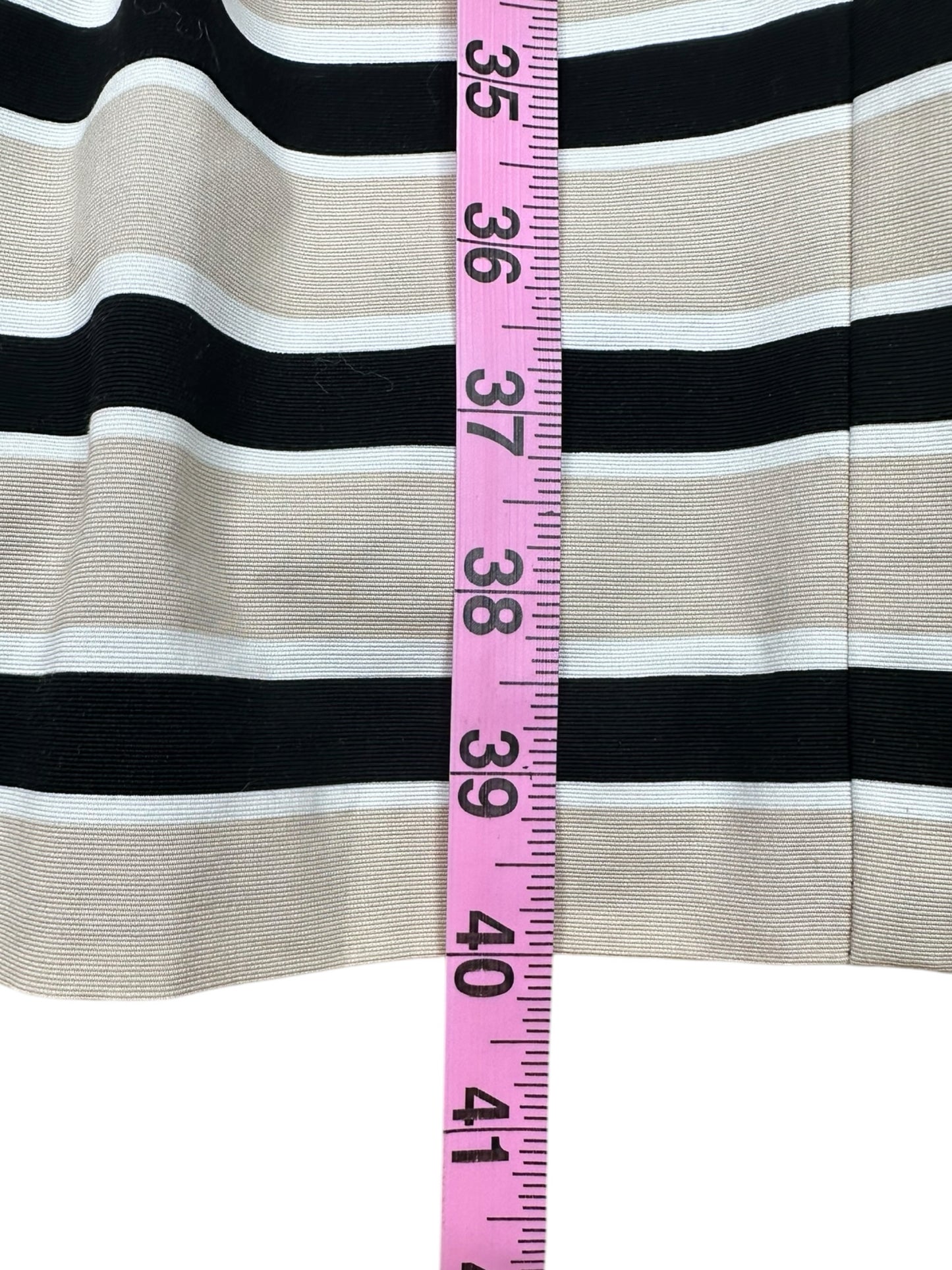 White House Black Market Black Striped Midi Dress Size M