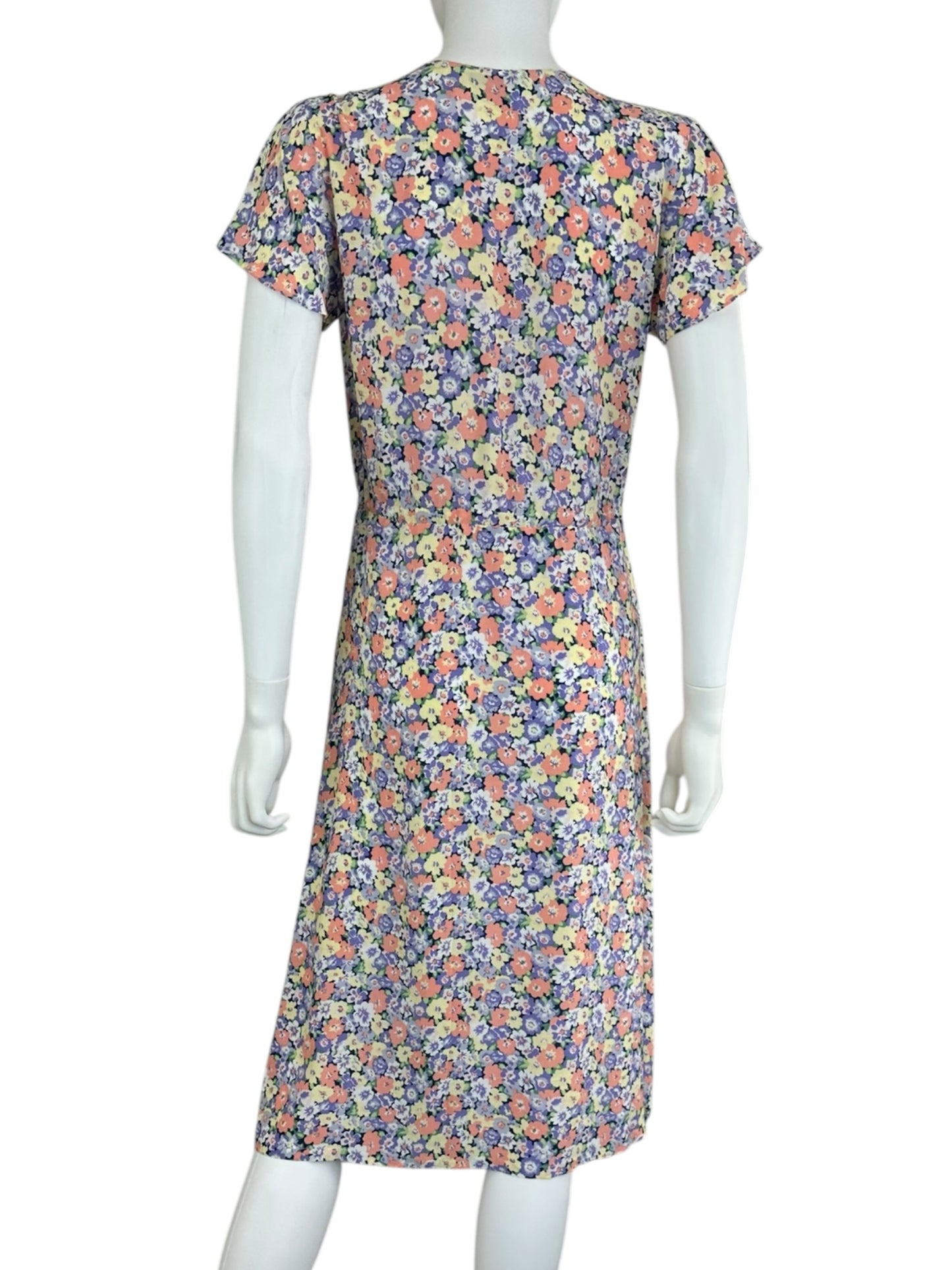 Rails Multi-Colored Floral Print Midi Dress Size XS