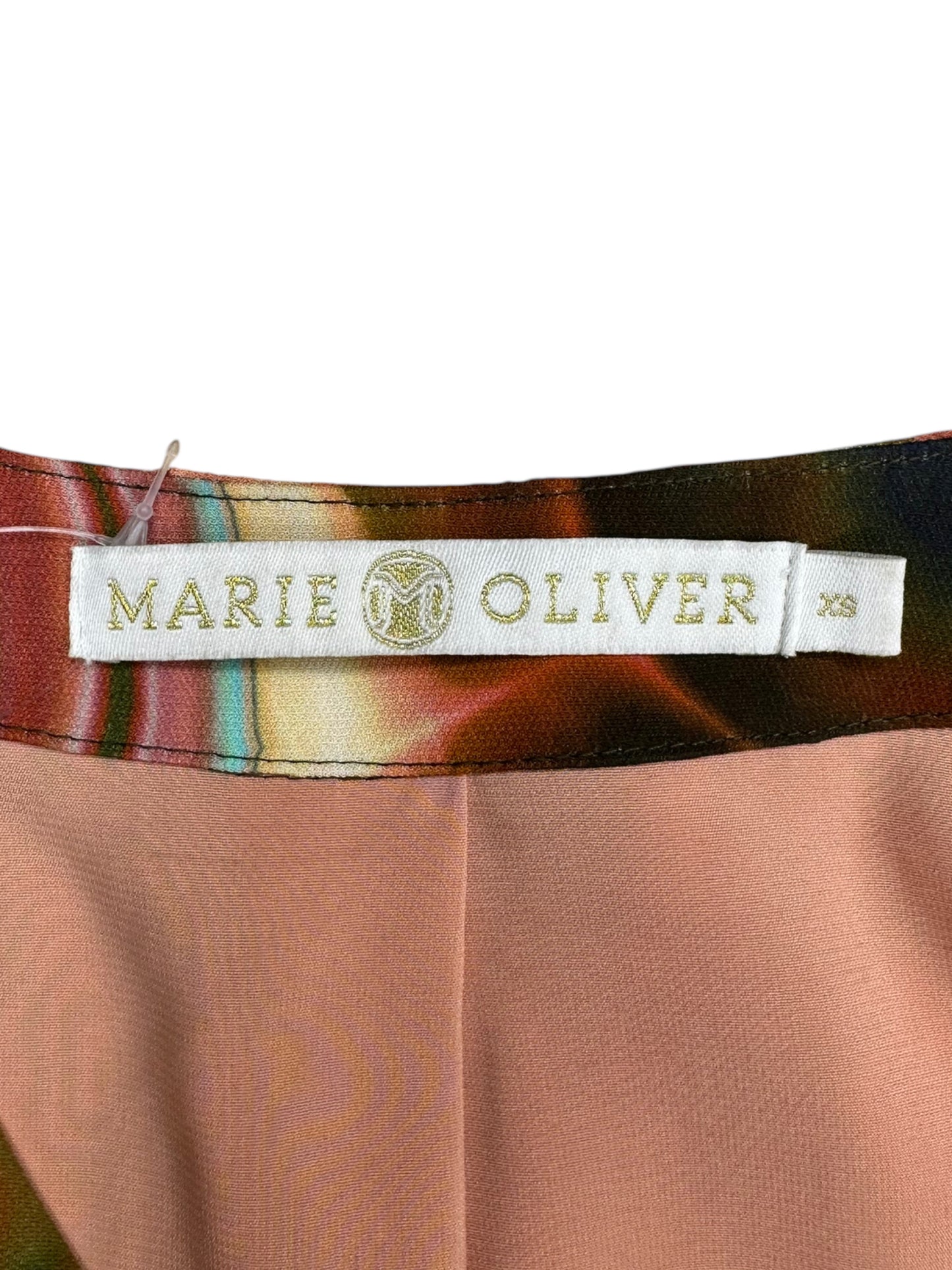 MARIE OLIVER Multicolor Marble Print Mini Dress Size XS