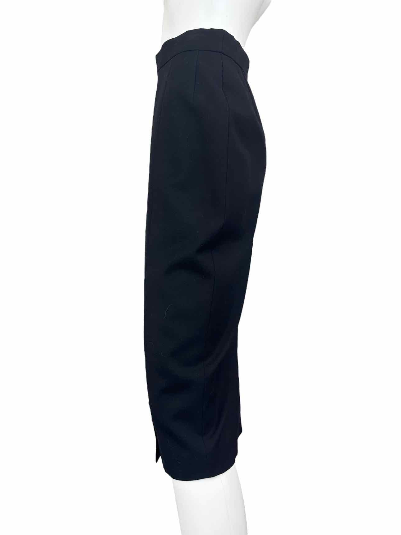 ESCADA Black 100% Virgin Wool Midi Skirt Size 34