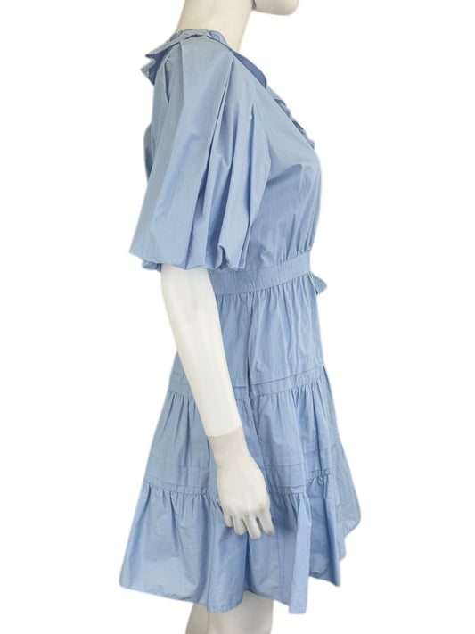 En Saison NWT Blue Mini Wrap Dress Size M