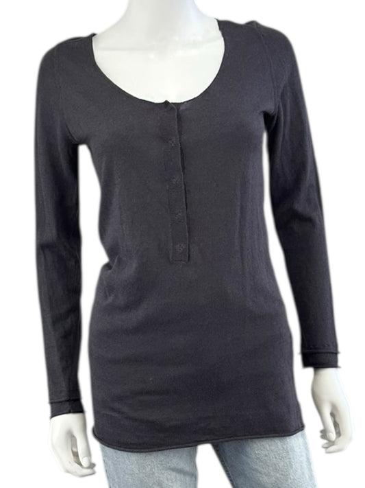 Soft Surroundings NWT Gray Linen Sweater Size XS