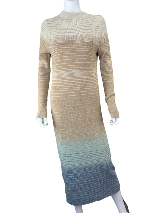 Ann Taylor Striped Ombre Sweater Dress Size S