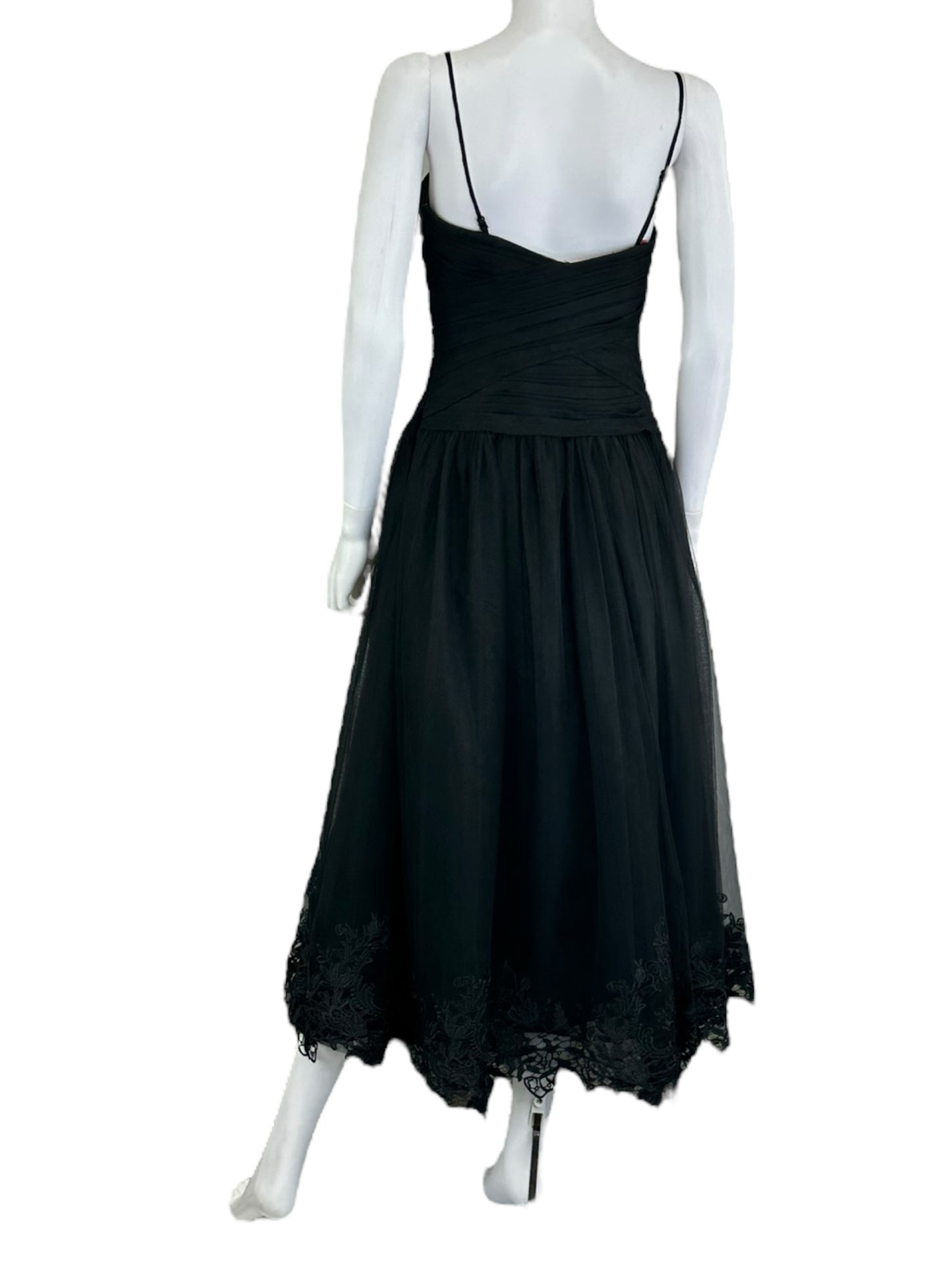 Monique Lhuillier Black Cocktail Dress Size 6
