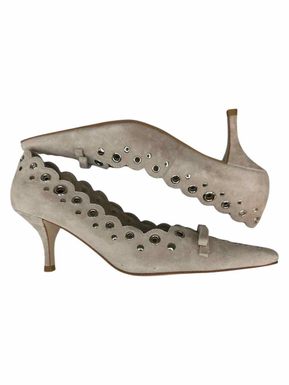 jeffery campbell NWT Notion Nude Suede Pump Size 6.5