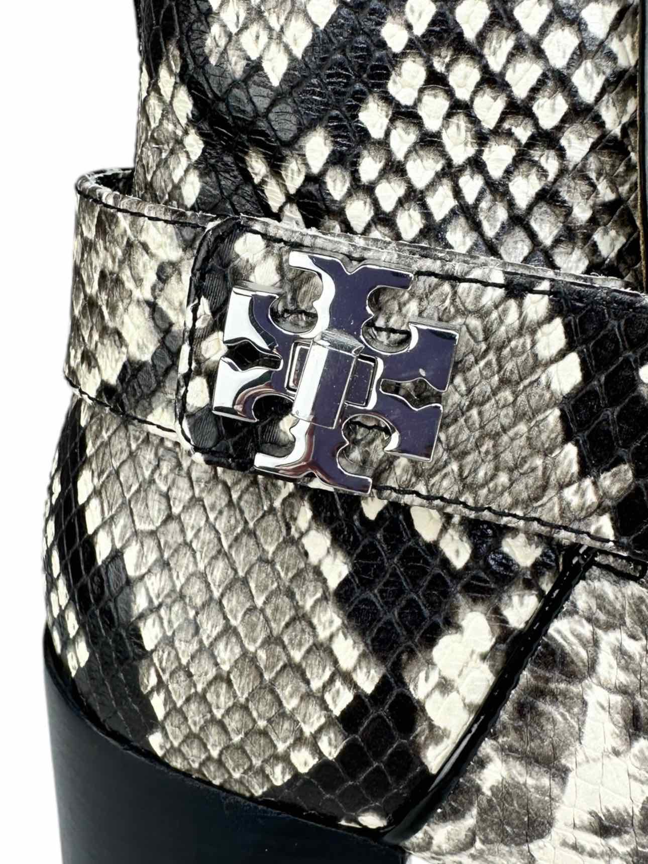 Tory Burch Snakeskin Ankle Booties Size 8