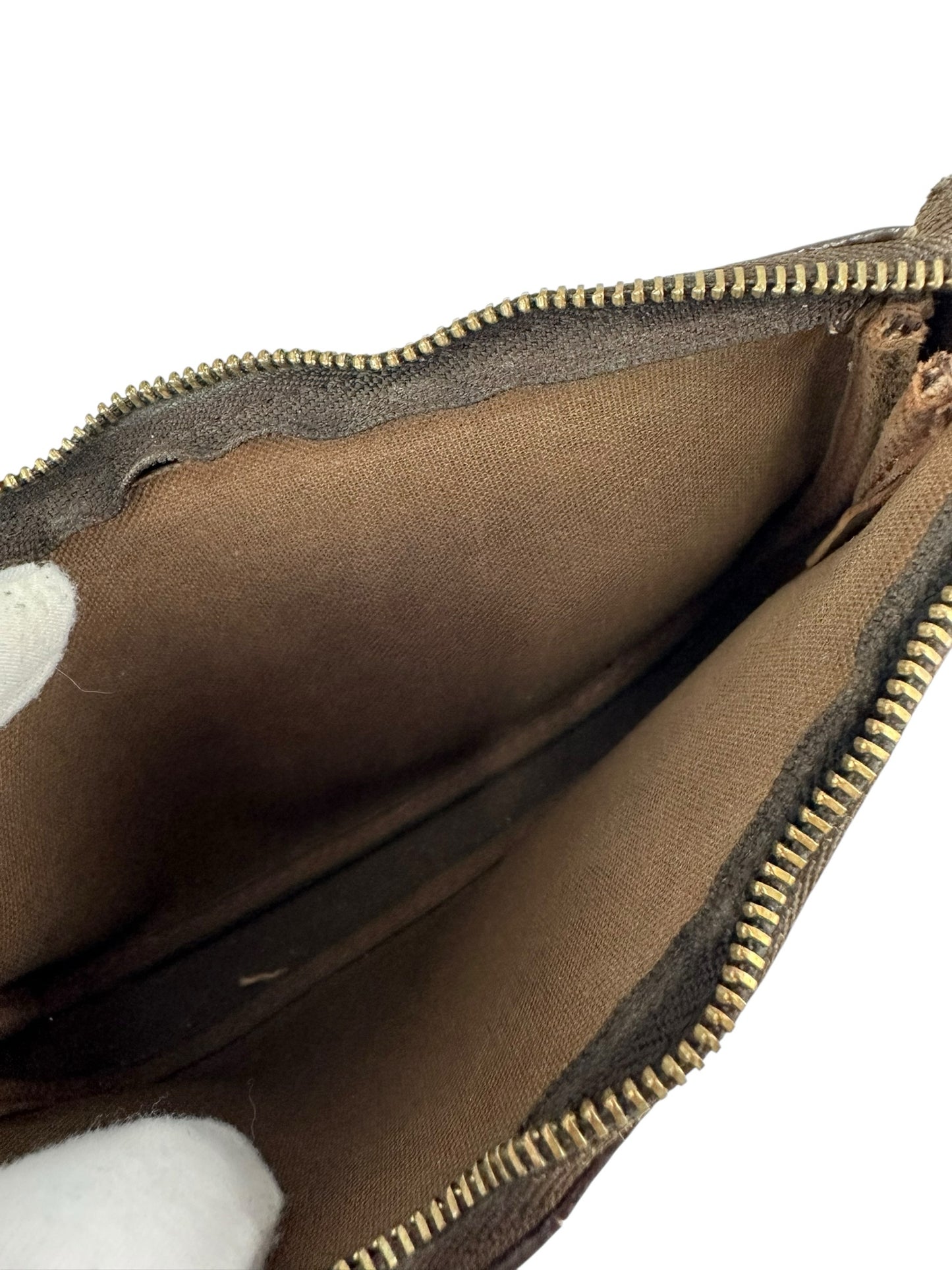 louis vuitton Brown Pochette Designer Handbag
