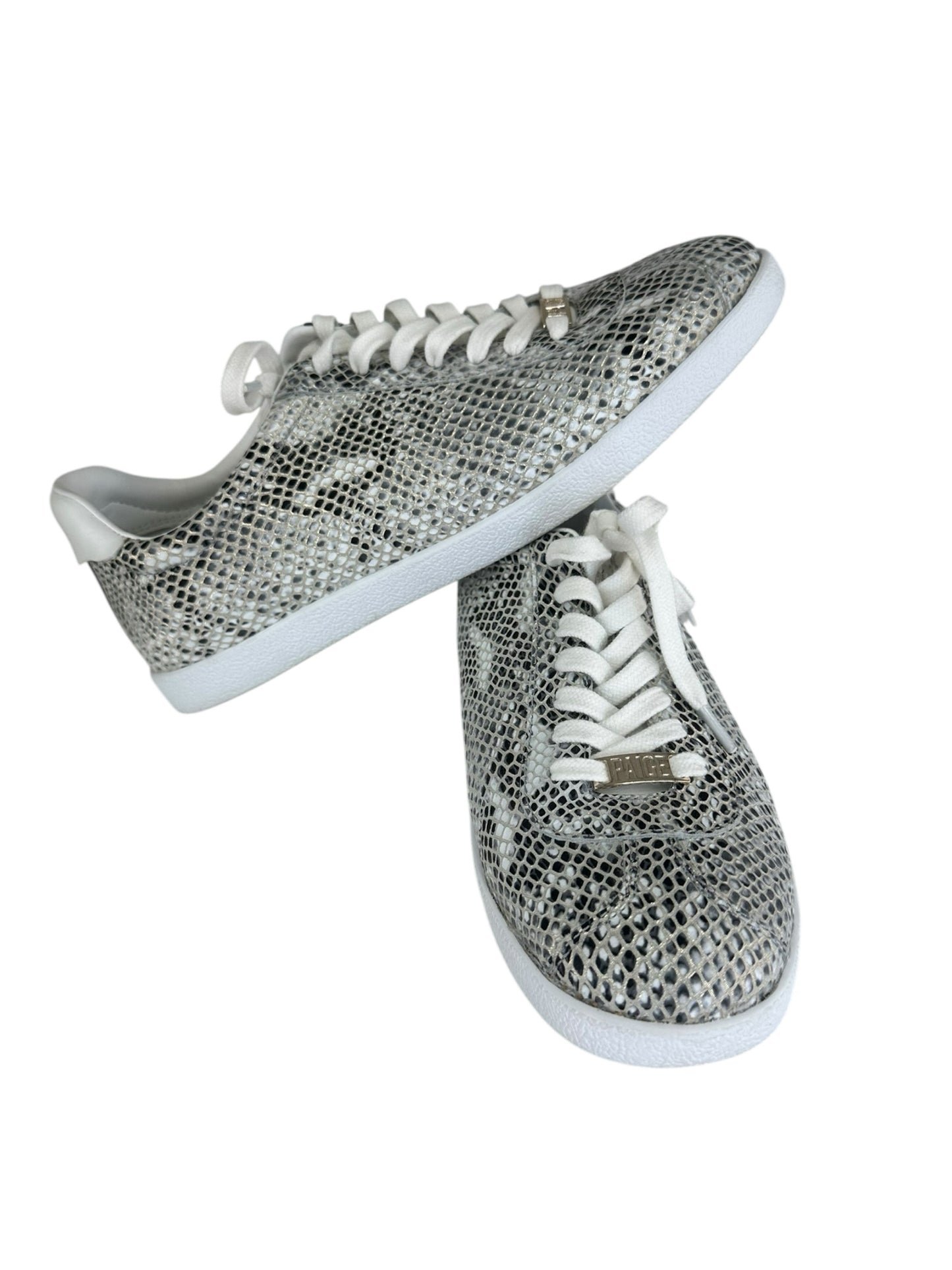 PAIGE Snakeskin AMY Lace-up Sneaker Size 8
