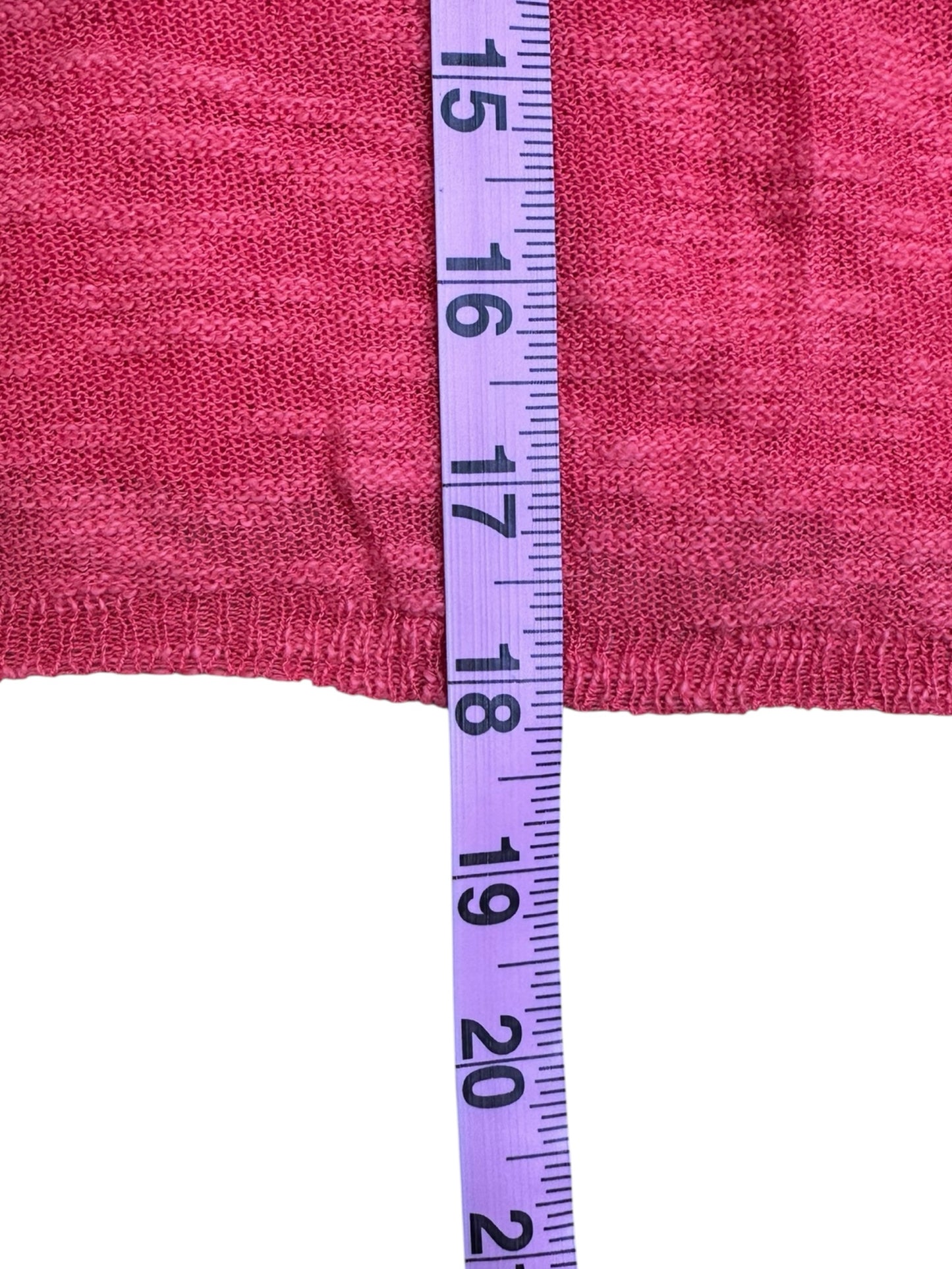 Stitch drop Red Knit Top Size S