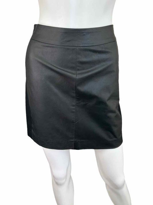 PAIGE Black Vegan Leather Skirt Size S
