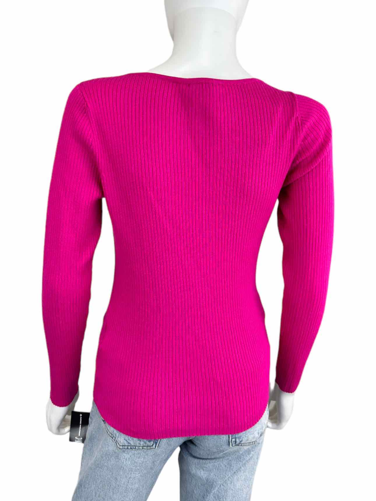 I.N.C. NWT Pink Asymmetrical Lace Up Sweater Size S