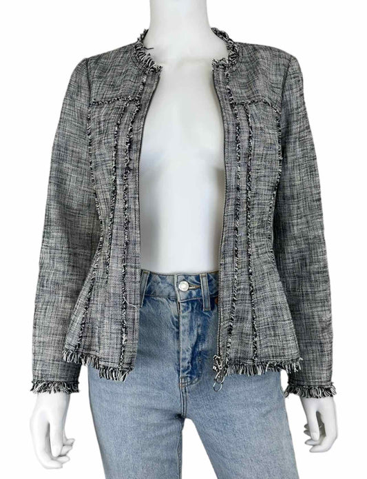 REBECCA TAYLOR Navy Tweed Jacket Size 6
