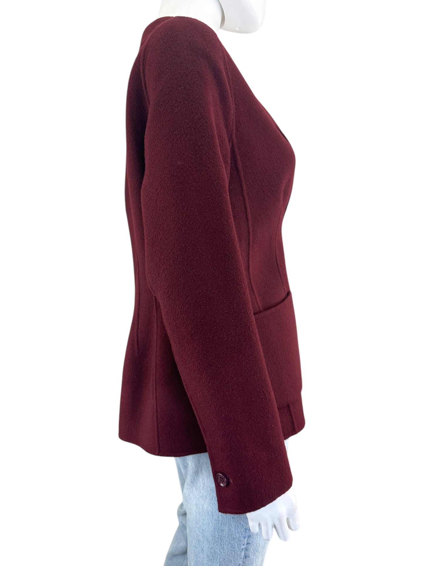 Talbots Wool Blend Maroon Blazer Size S