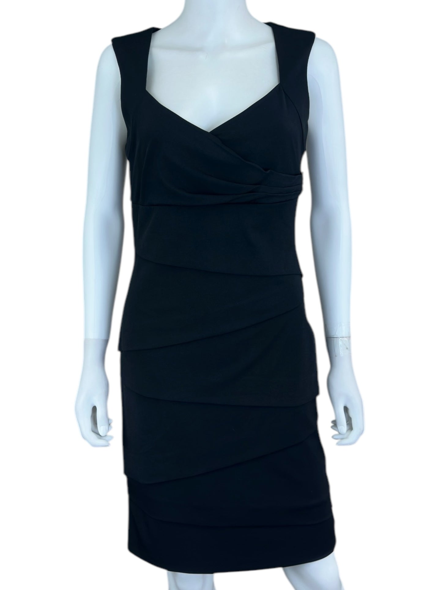 White House Black Market Black Mini Cocktail Dress Size M