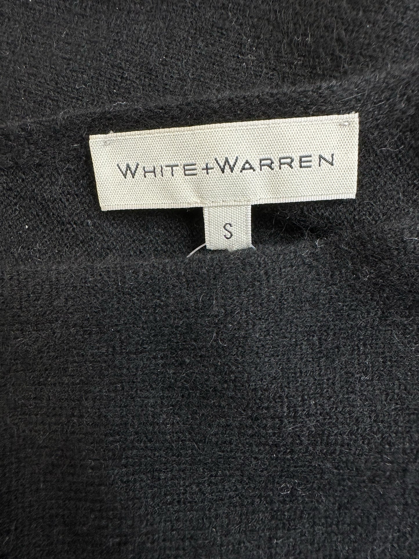 WHITE + WARREN Black 100% Cashmere Sweater Size S