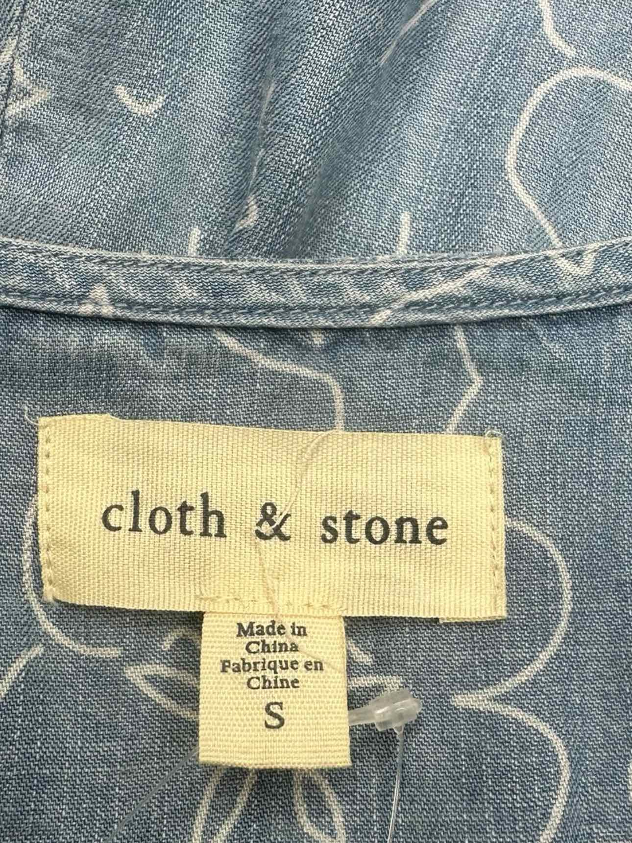 cloth & stone Blue Chambray Romper Size S