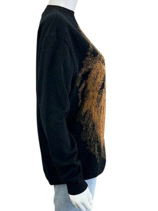 STELLA MCCARTNEY NWT 100% Virgin Wool Intarsia Lion Sweater Size 40