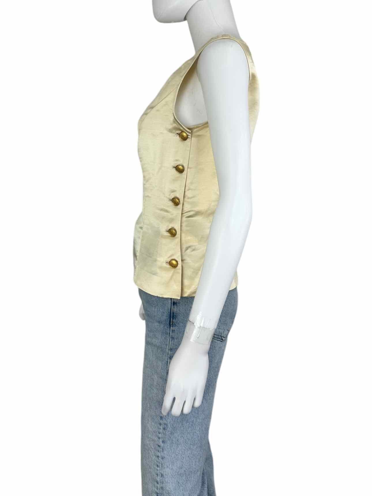 ESCADA Gold Silk Shell Size 38