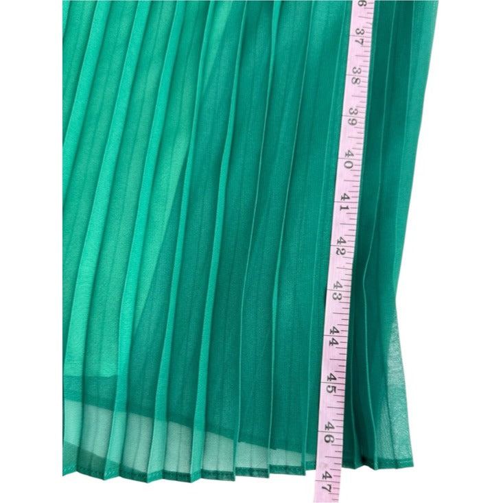 Banana Republic Green Pleated Ombré Midi Dress Size 6