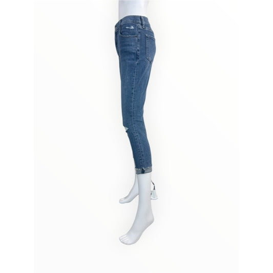 Abercrombie & Fitch NWT Blue Super Skinny Ankle High Rise Jeans Size 27