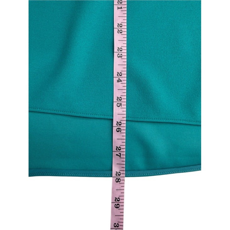 Tibi Aqua Pullover V-neck Blouse Size L