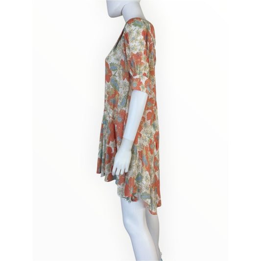 Free People NWT Moon Chaser Floral Print Mini Dress Size XS
