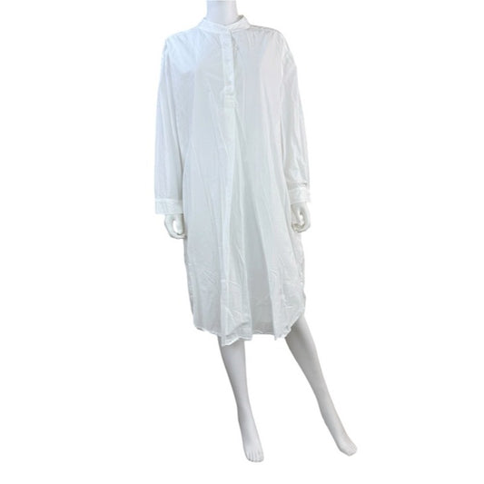 J. Peterman White 100% Cotton Marie Antoinette Shirt Dress Size XXL