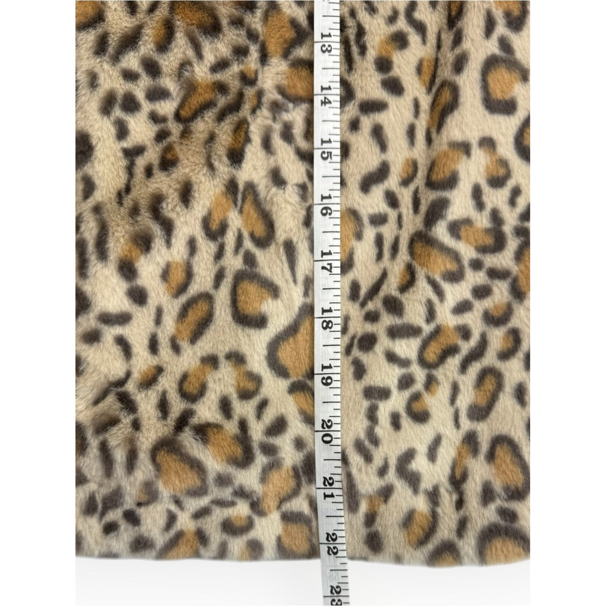 1.STATE Women's Faux-Fur Leopard-Print Jacket Size M