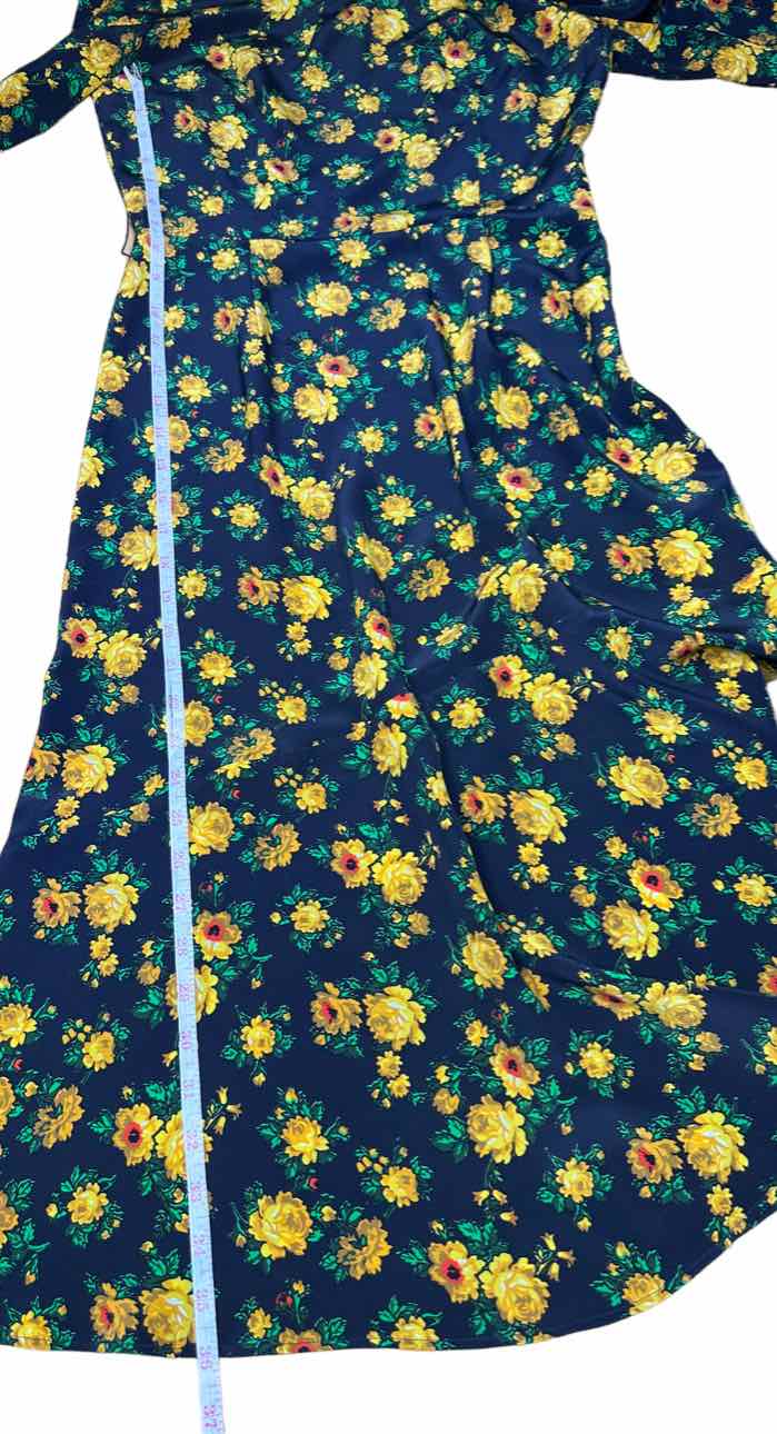 CLAUDIE PIERLOT Black Floral Silk Print RISMAH Dress Size S