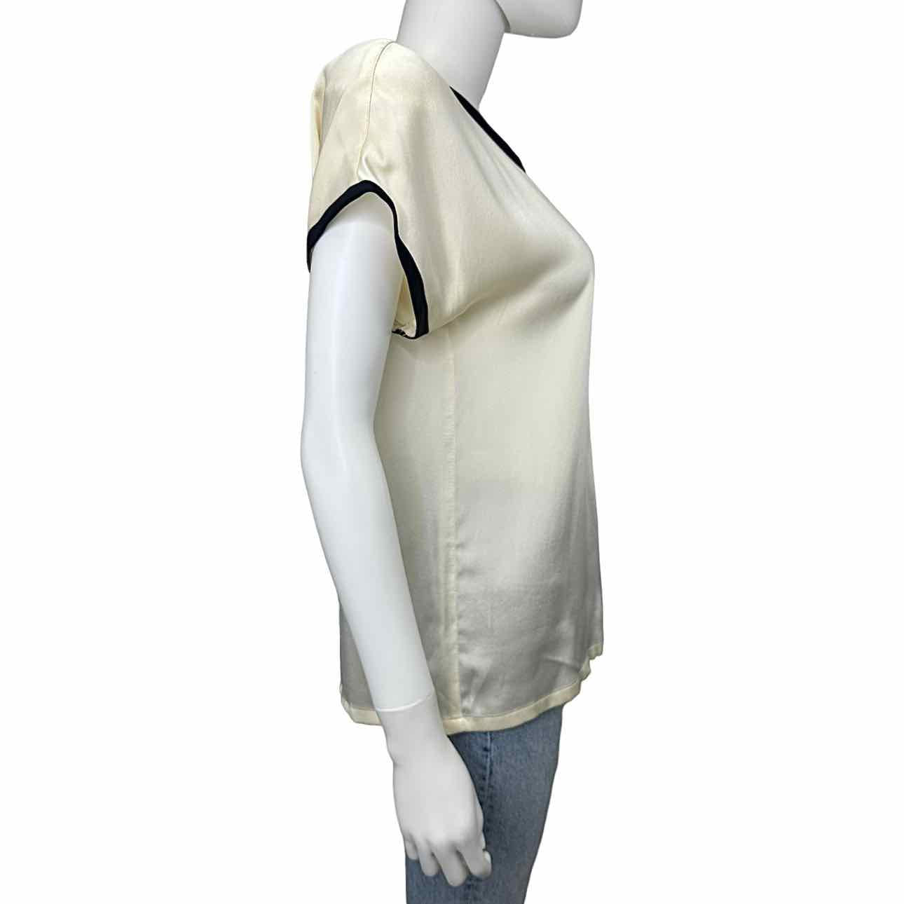 Vintage ESCADA Cream 100% Silk Blouse, right side