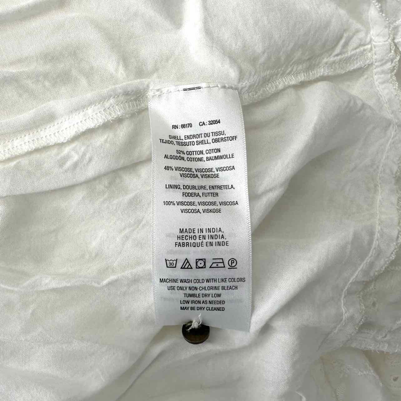 Maeve White Midi Halter Sundress Size 6