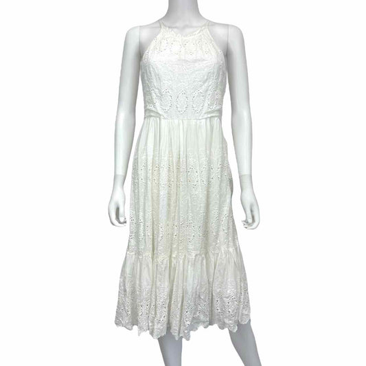 Maeve White Midi Halter Sundress Size 6