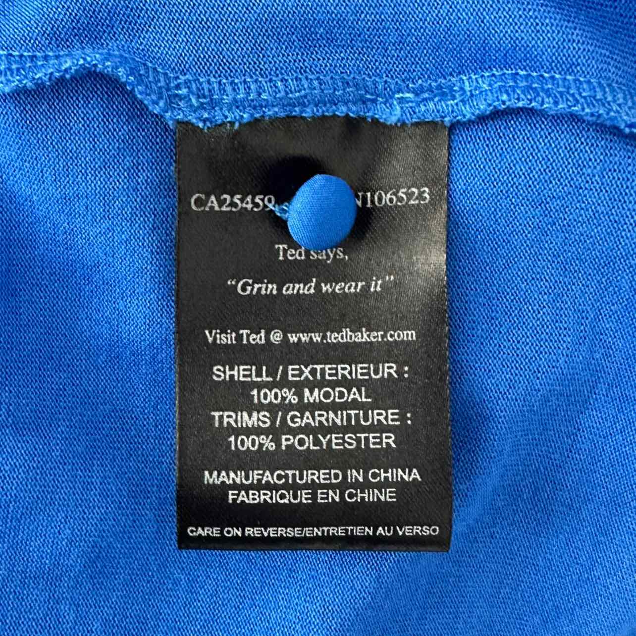 Ted Baker Royal Blue Sleeveless Blouse Size 4