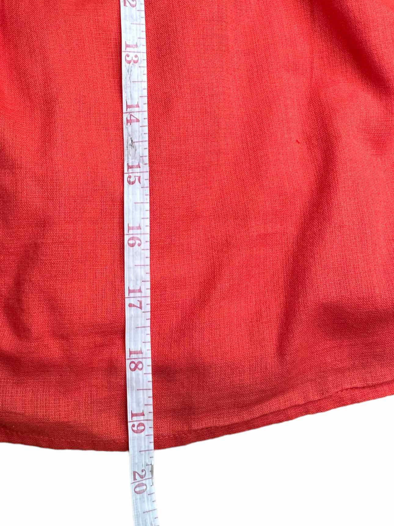 TRINA TURK Orange 100% Cotton Smocked Top Size XS