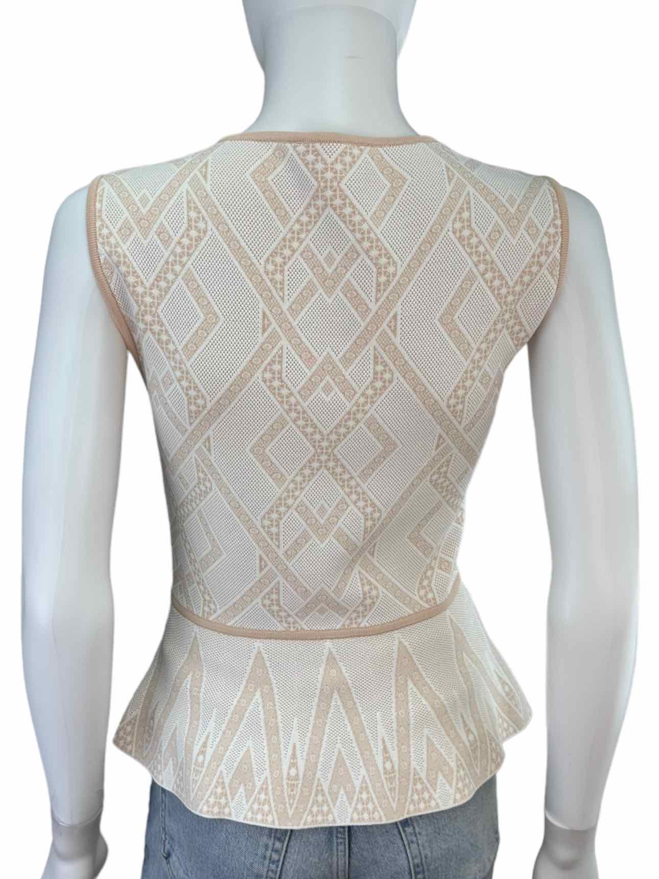 BCBGMAXAZRIA Peach GARDNIA Peplum Sweater Size S