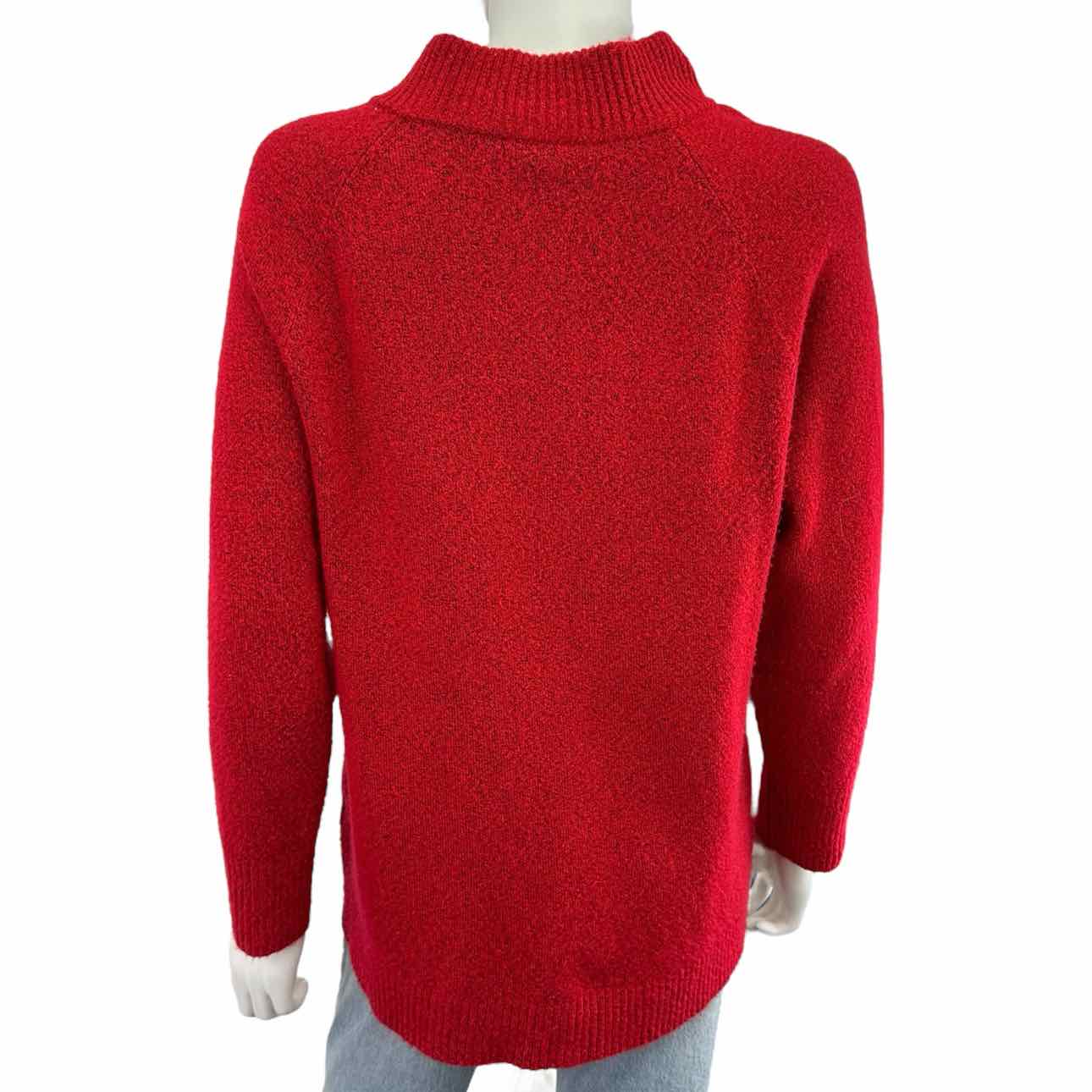 Talbots Red Mock Neck Sweater Size MP
