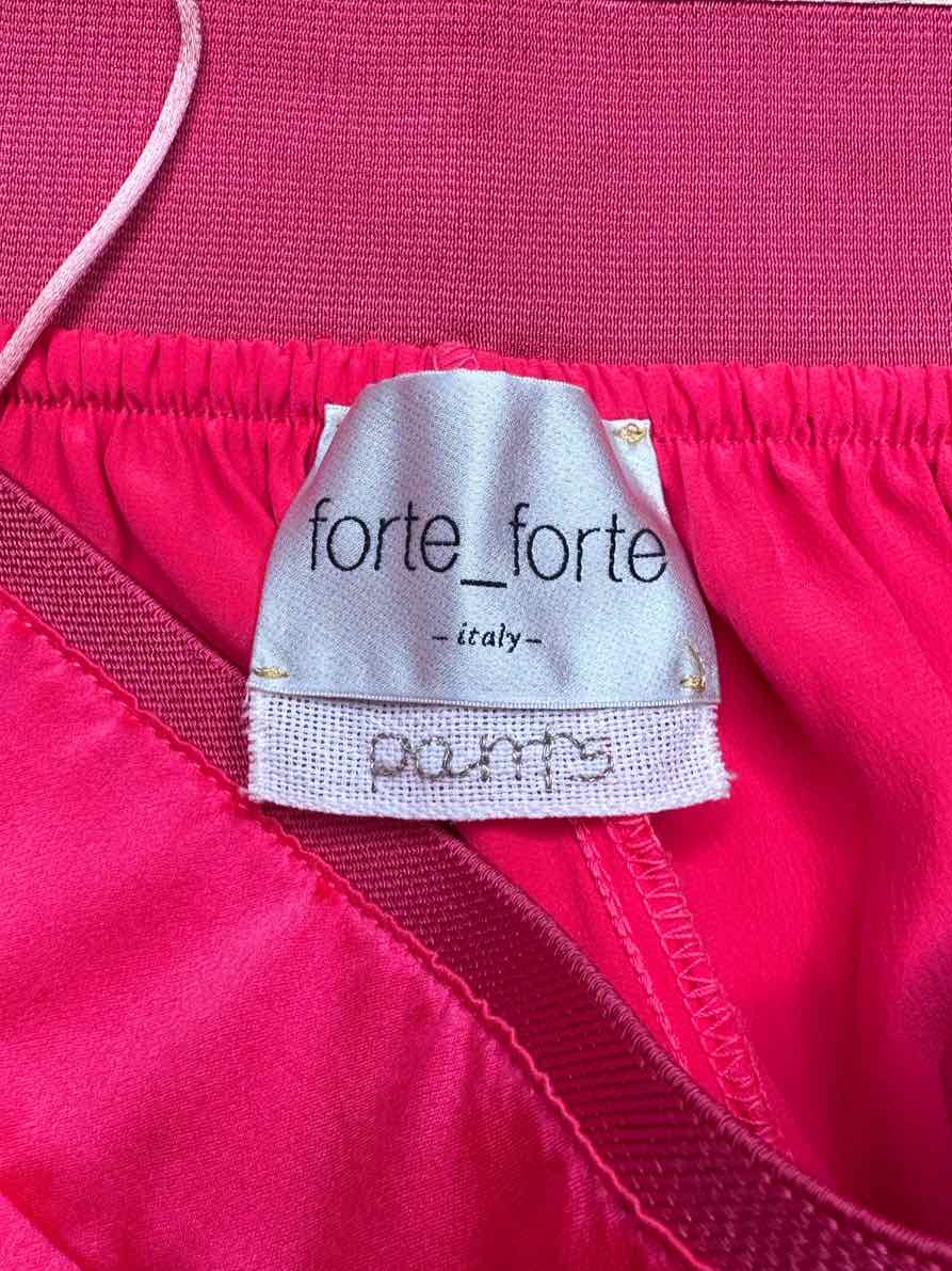 forte_forte NWT Pink 100% Silk Pants Size M