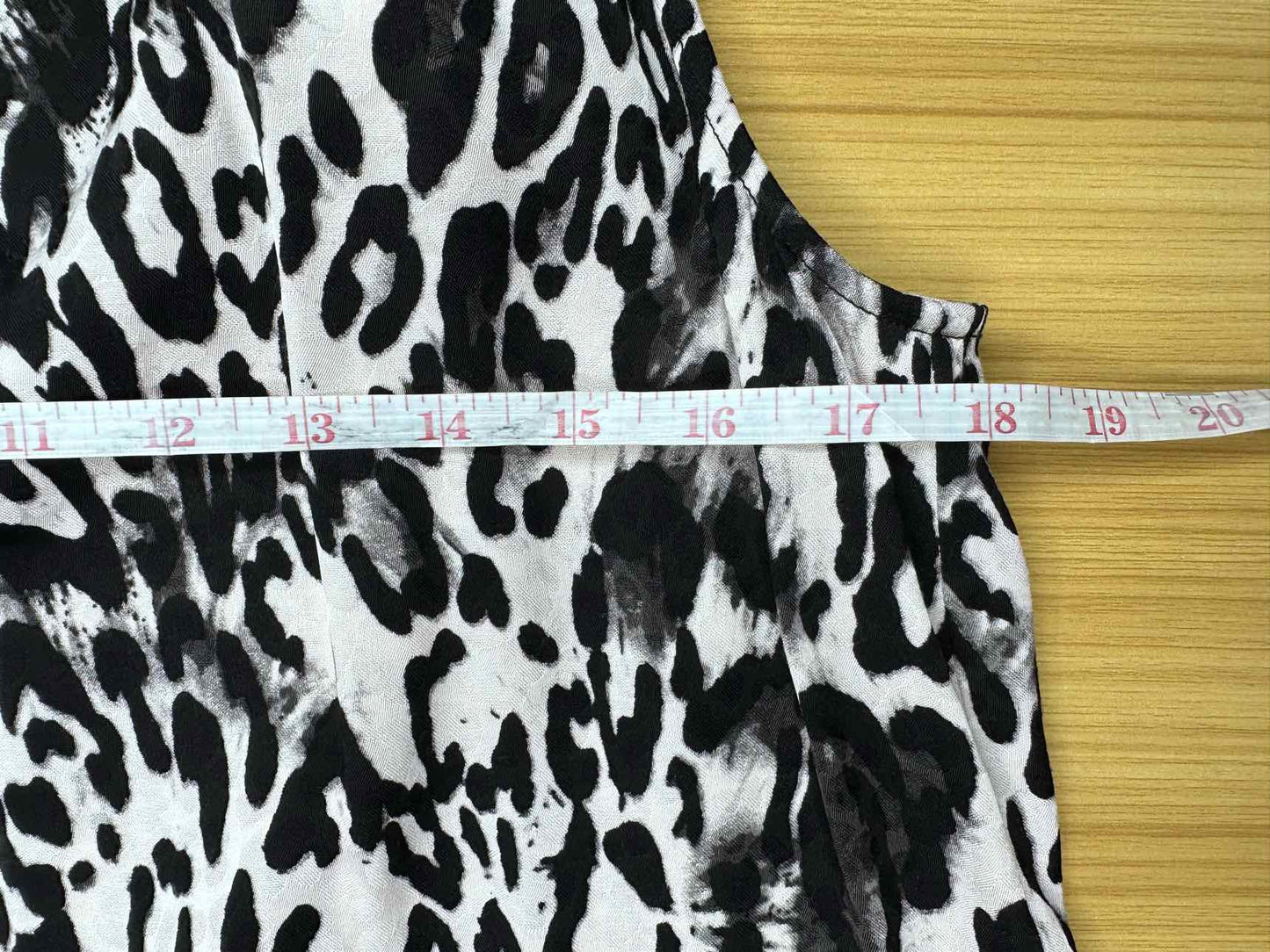 MILLY Black Leopard Print Halter Top Size S